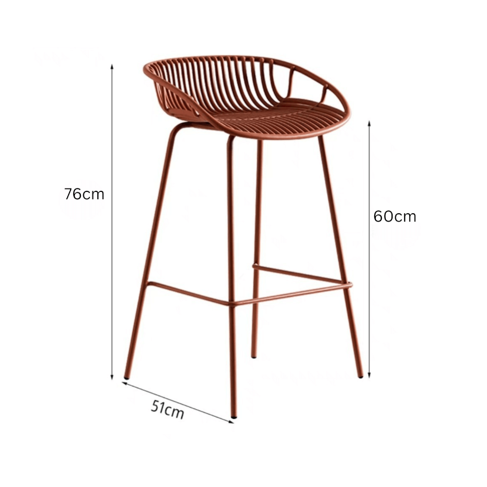 เก้าอี้บาร์ MY DOLLS HOUSE MAYU 60 ซม. สีน้ำตาล_1